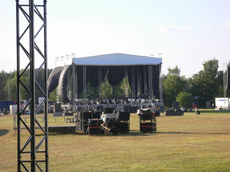 Festival stage, sedd från Rock stage.